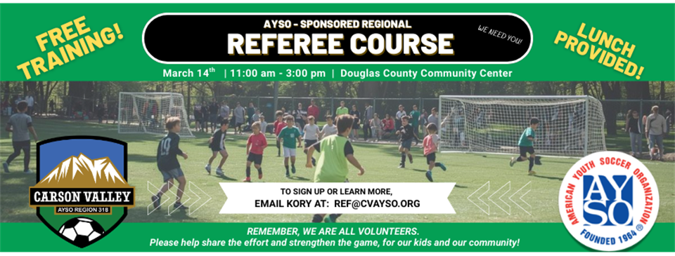 Regional Referee Course  STEP UP YOUR GAME!
